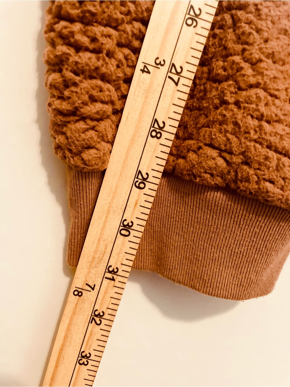PINK Victoria's Secret Plush Taupe Sherpa Half-Zip Hoodie - Picture 8 of 10